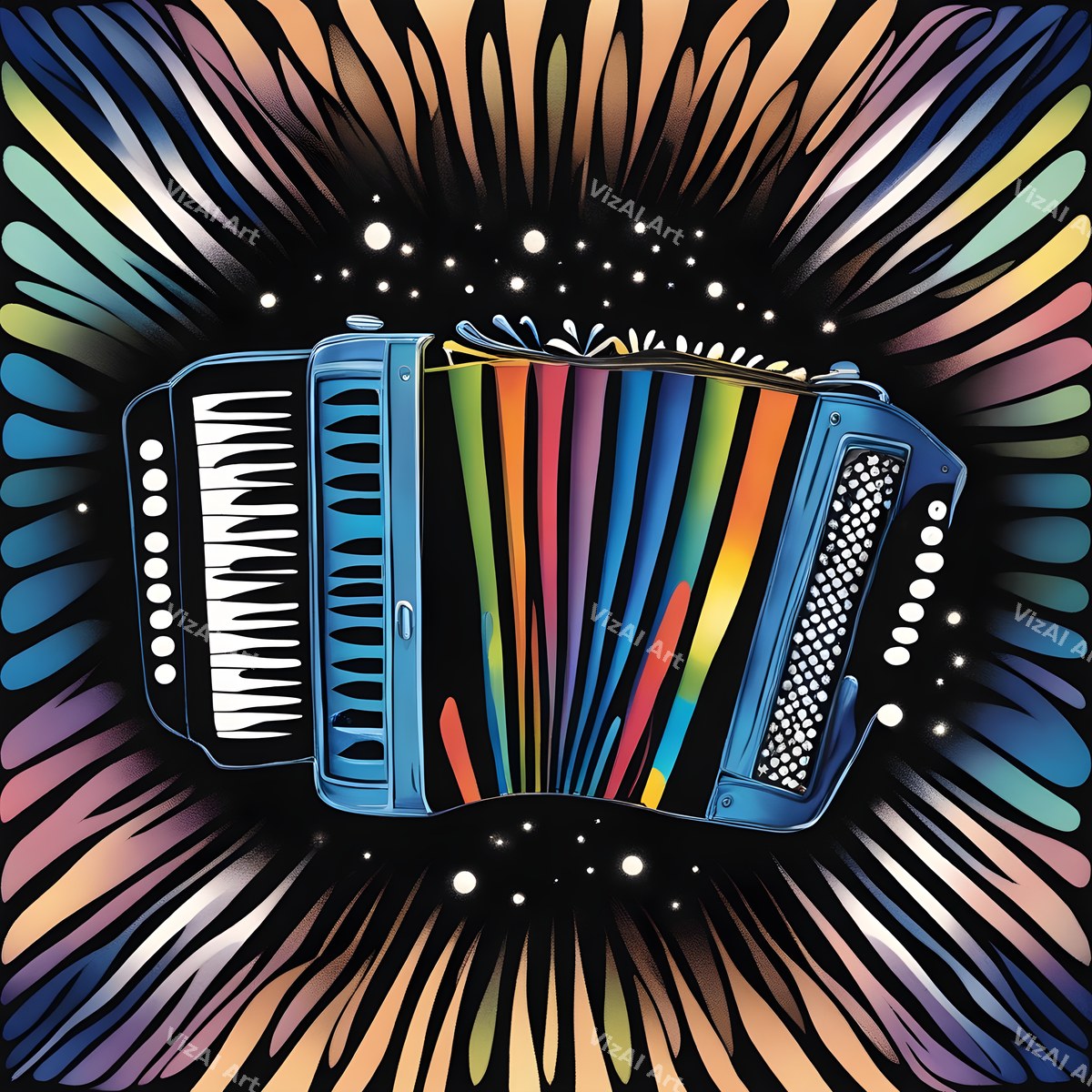 Rainbow Accordion Art — print 4