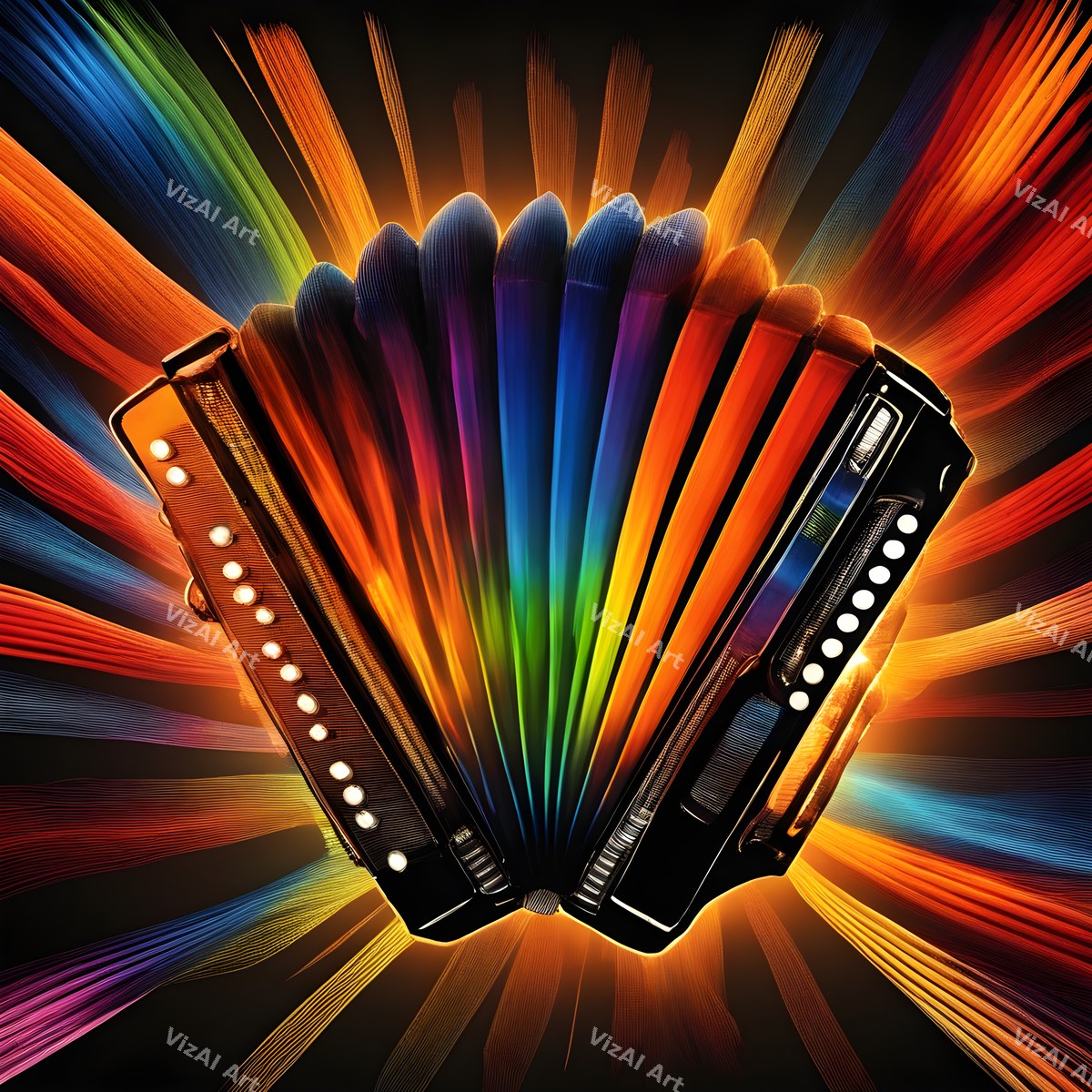 Rainbow Accordion Art — print 5