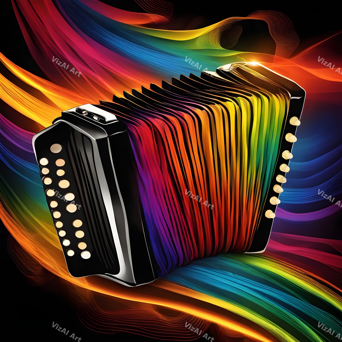 Rainbow Accordion Art — print 6