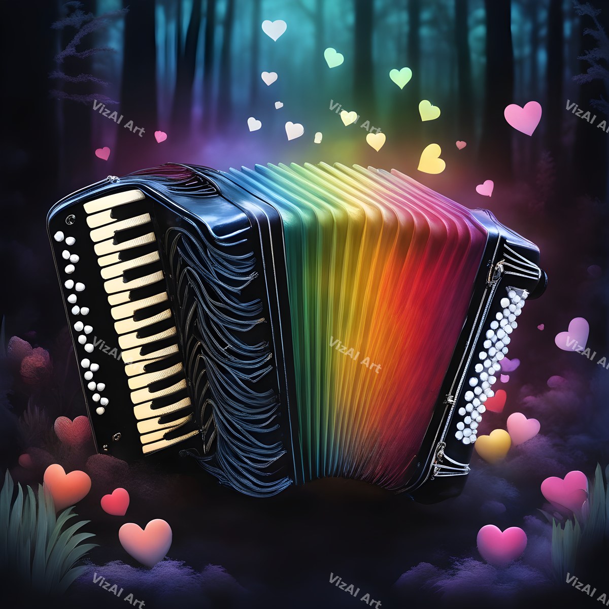 Rainbow Accordion Art — print 7