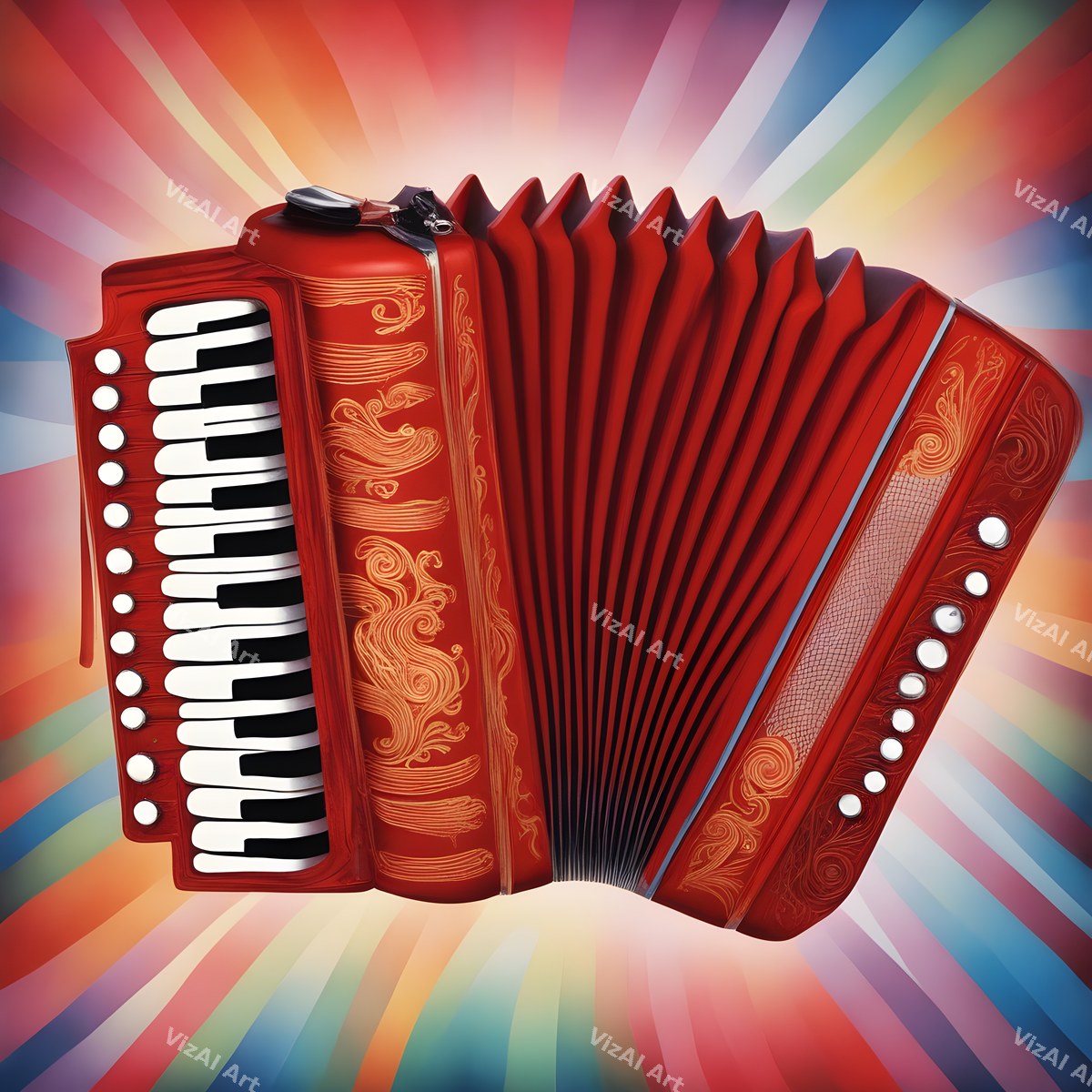 Rainbow Accordion Art — print 10
