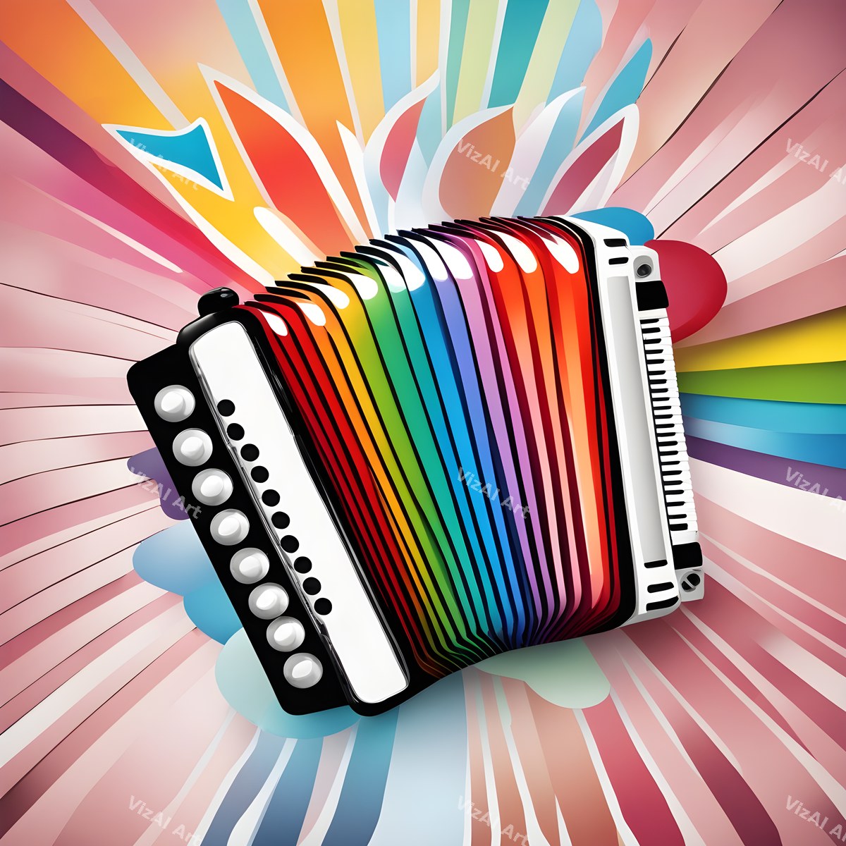 Rainbow Accordion Art — print 12