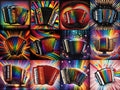 Rainbow Accordion Art — 12 Printable Prints