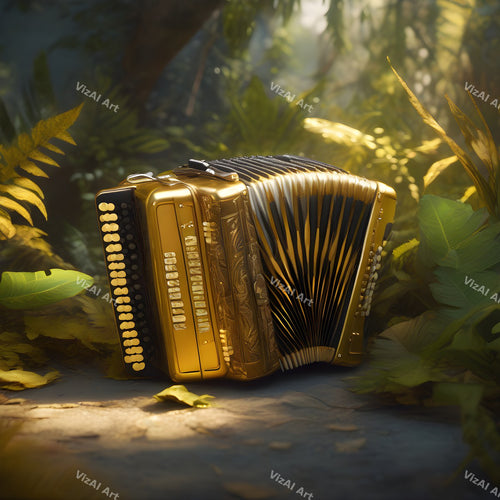 Accordion Folk & Nature Art — print 1