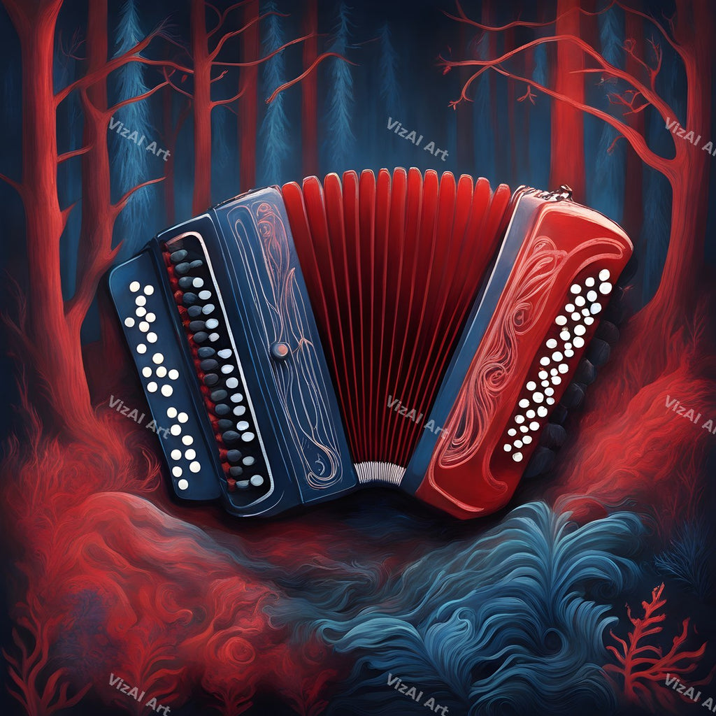 Accordion Folk & Nature Art — print 7
