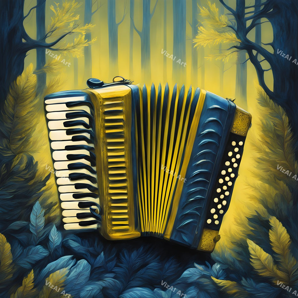 Accordion Folk & Nature Art — print 9