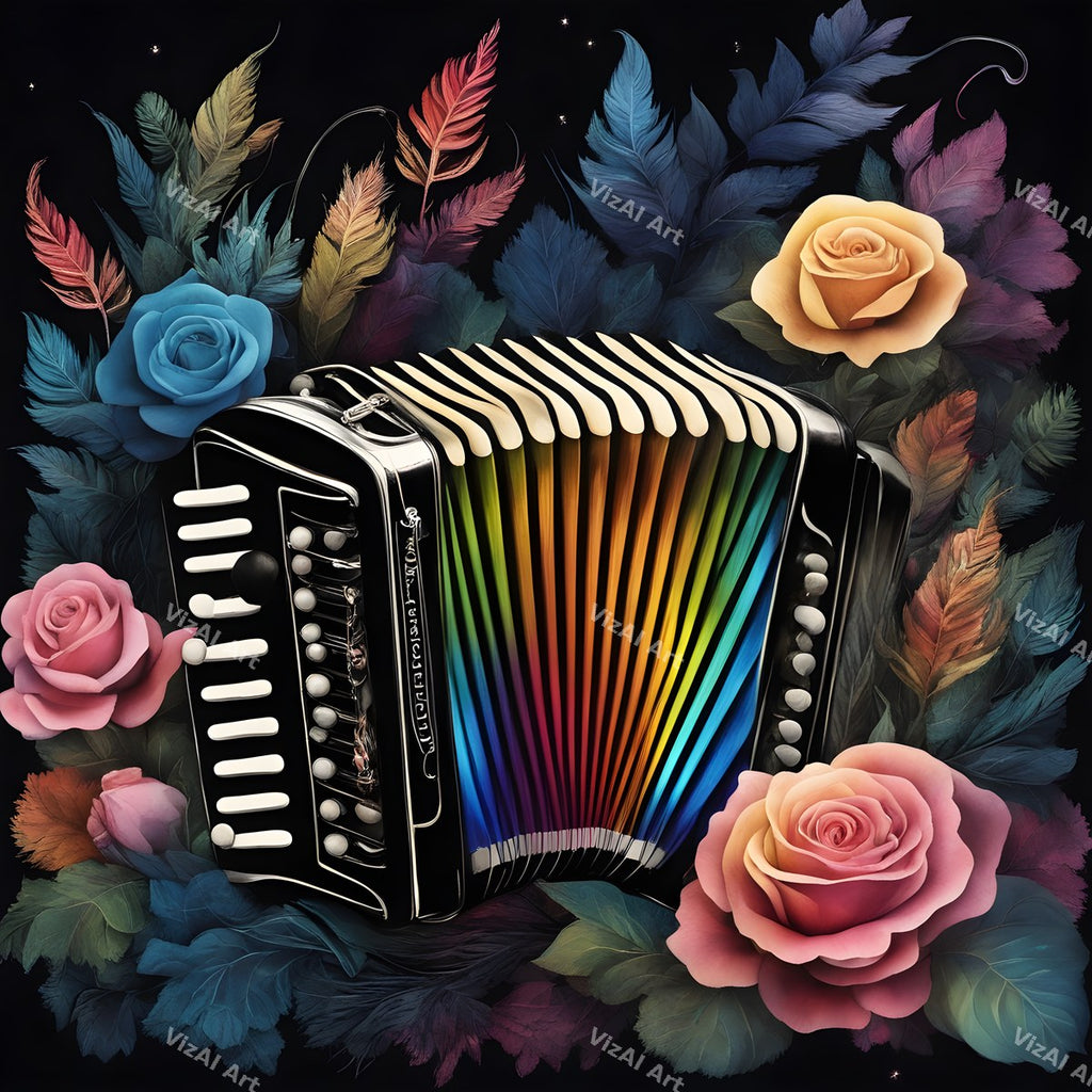 Accordion Folk & Nature Art — print 11