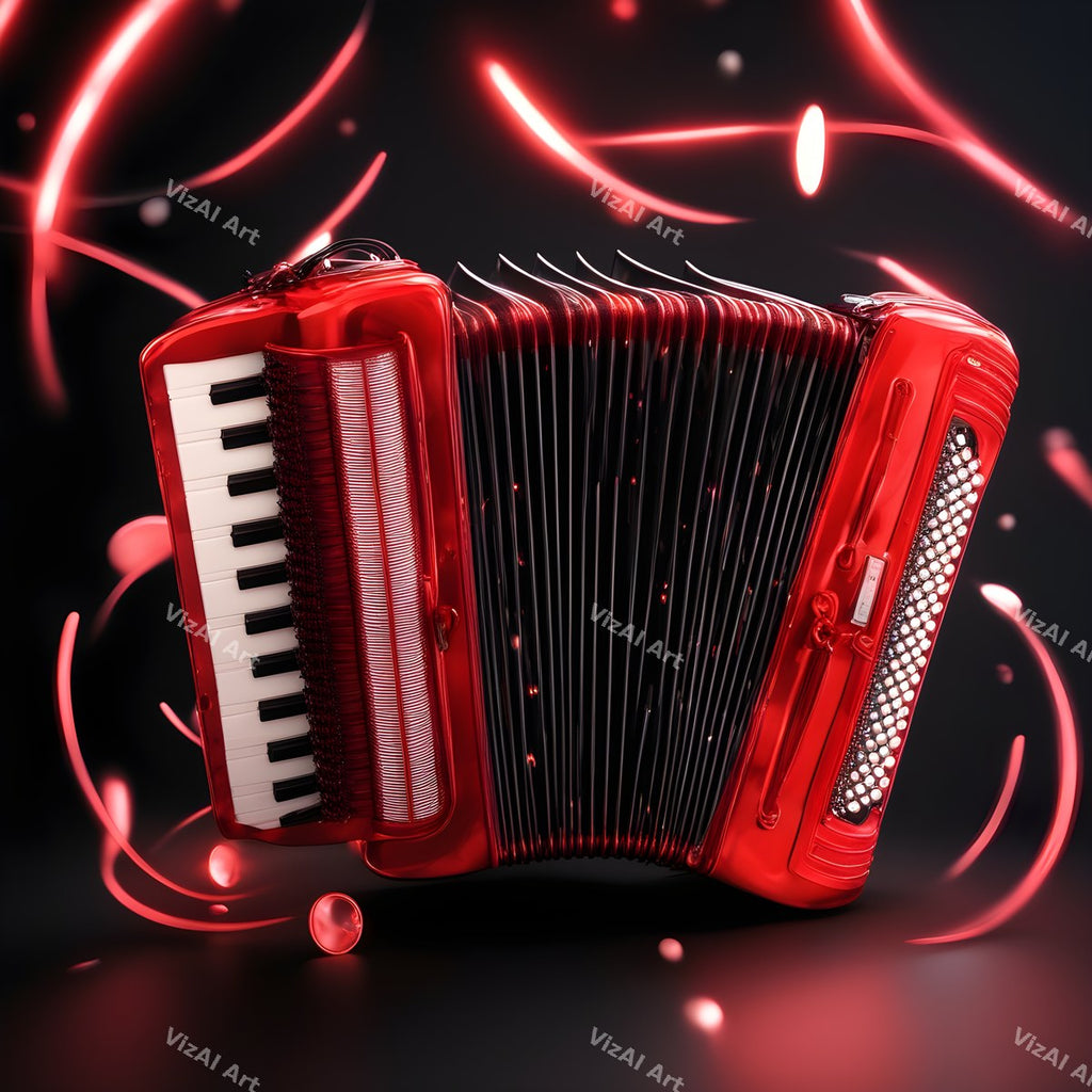 Neon Glow Accordion Art — print 7