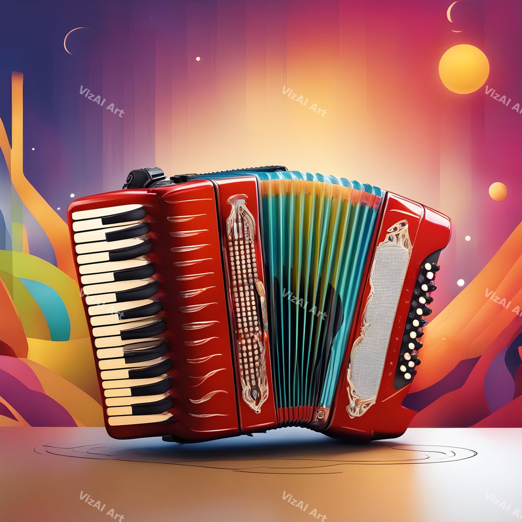 Neon Glow Accordion Art — print 9