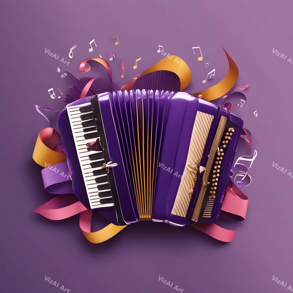 Neon Glow Accordion Art — print 10