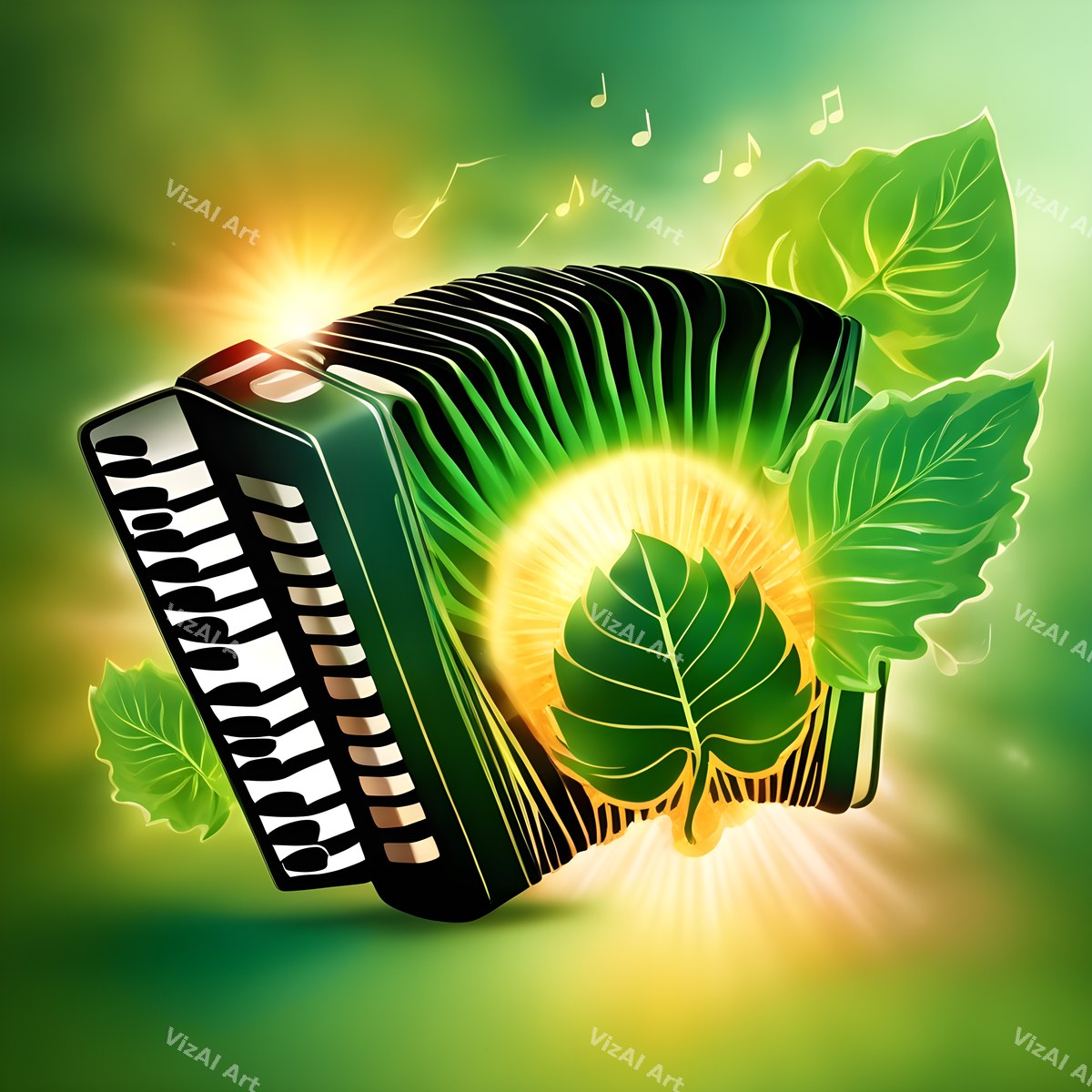 Neon Glow Accordion Art — print 12