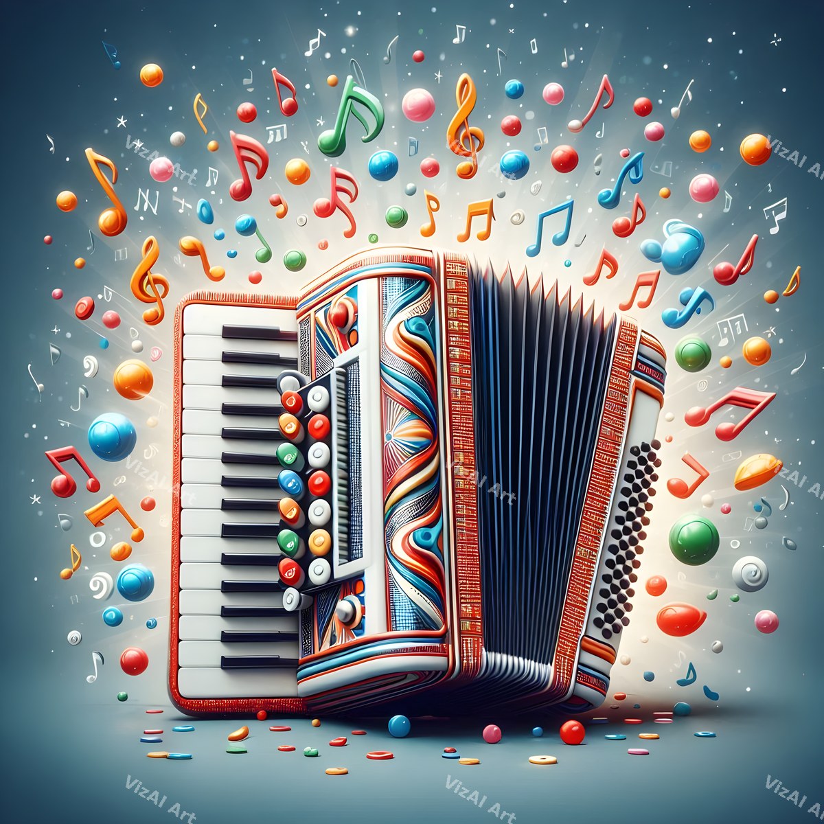 Carved & Stained Glass Accordion Art — print 1