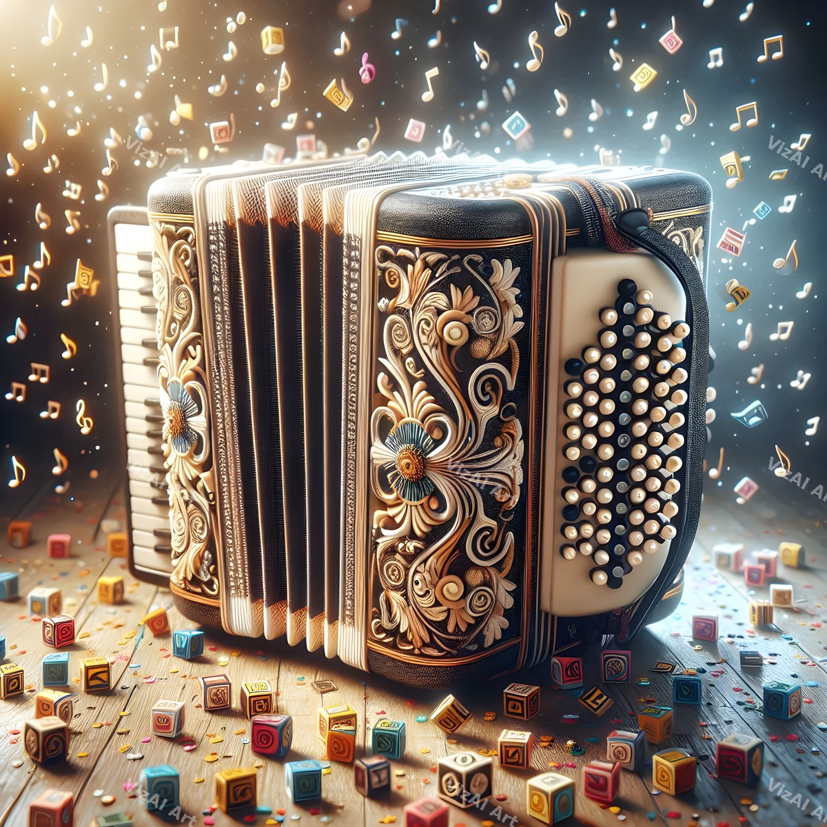 Carved & Stained Glass Accordion Art — print 10
