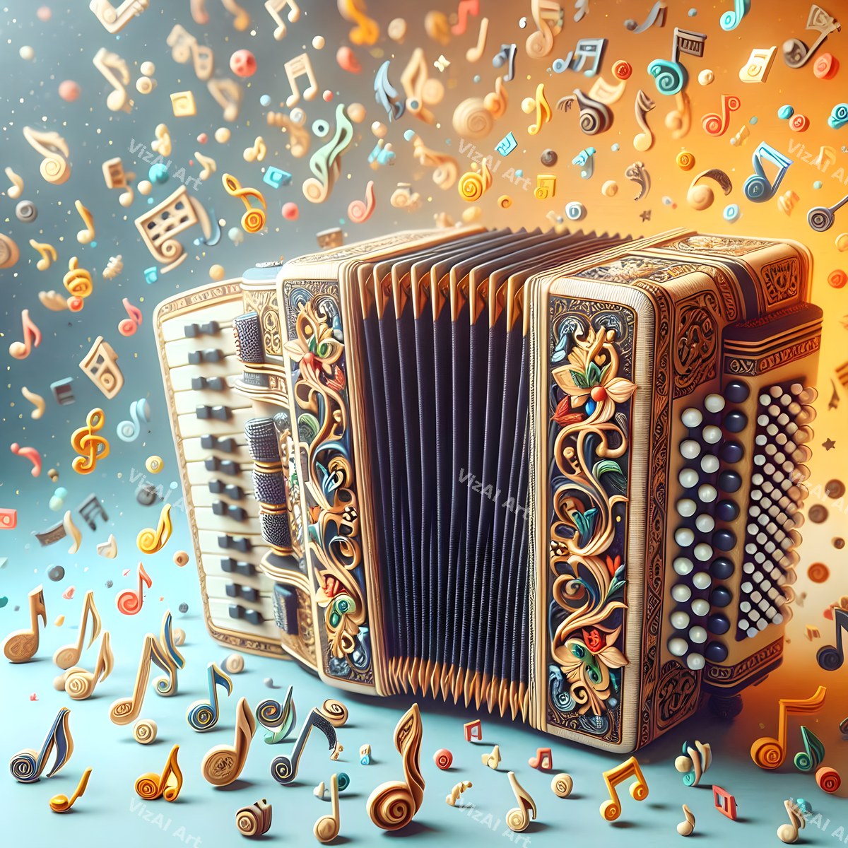 Carved & Stained Glass Accordion Art — print 12