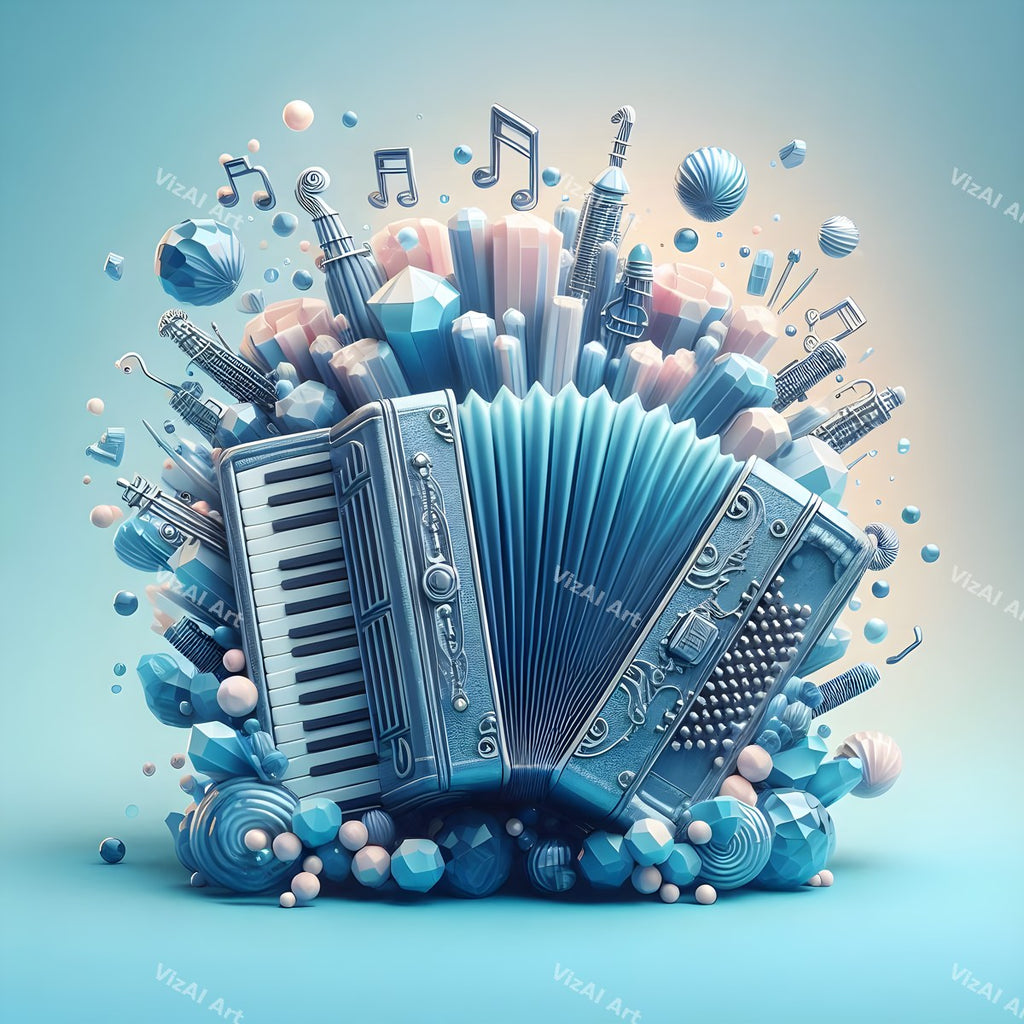Jewel Tone & Butterfly Accordion Art — print 1
