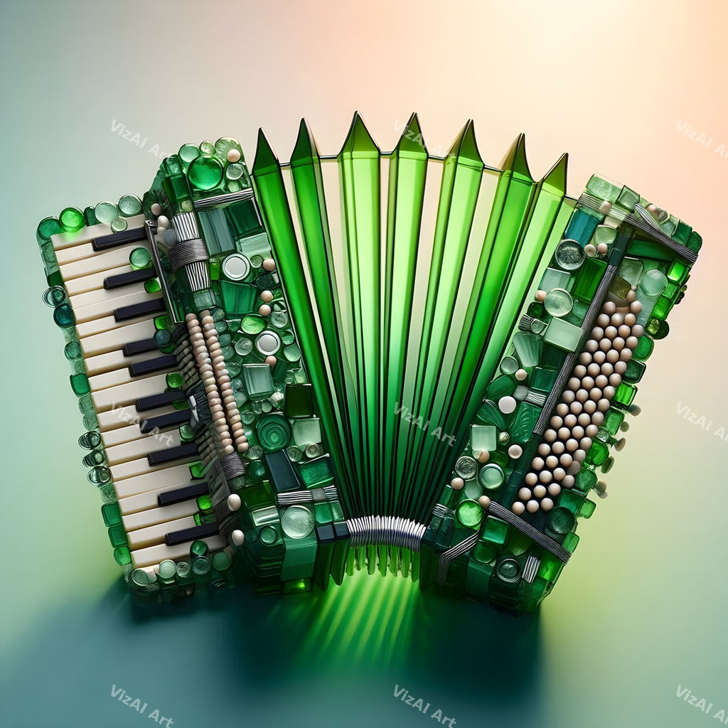 Jewel Tone & Butterfly Accordion Art — print 3