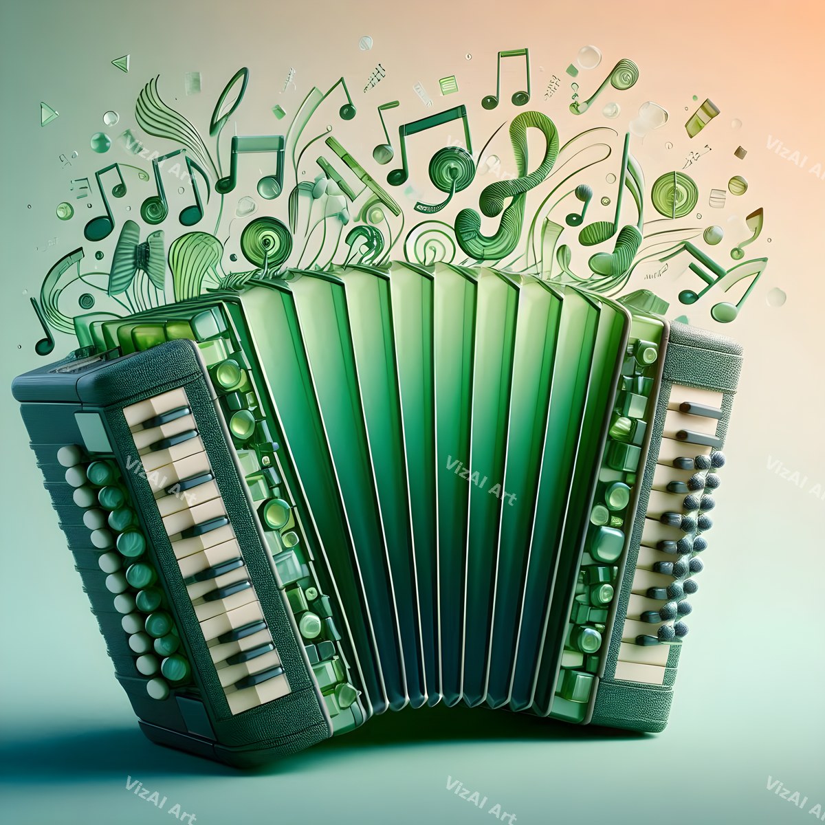 Jewel Tone & Butterfly Accordion Art — print 4