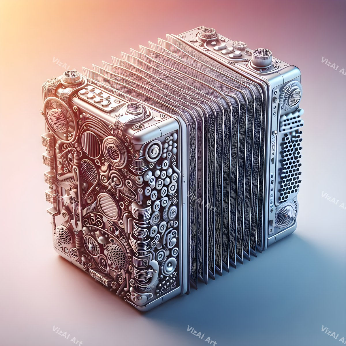 Jewel Tone & Butterfly Accordion Art — print 6