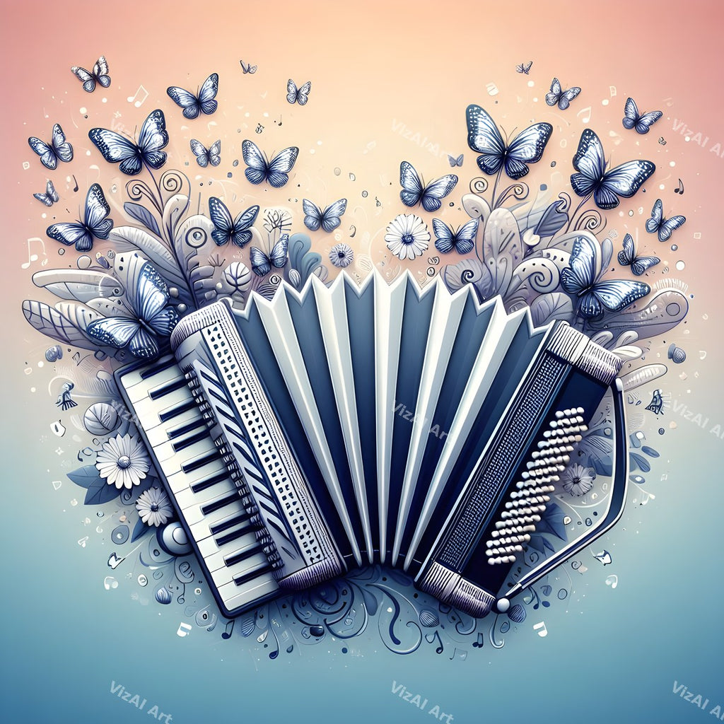 Jewel Tone & Butterfly Accordion Art — print 10
