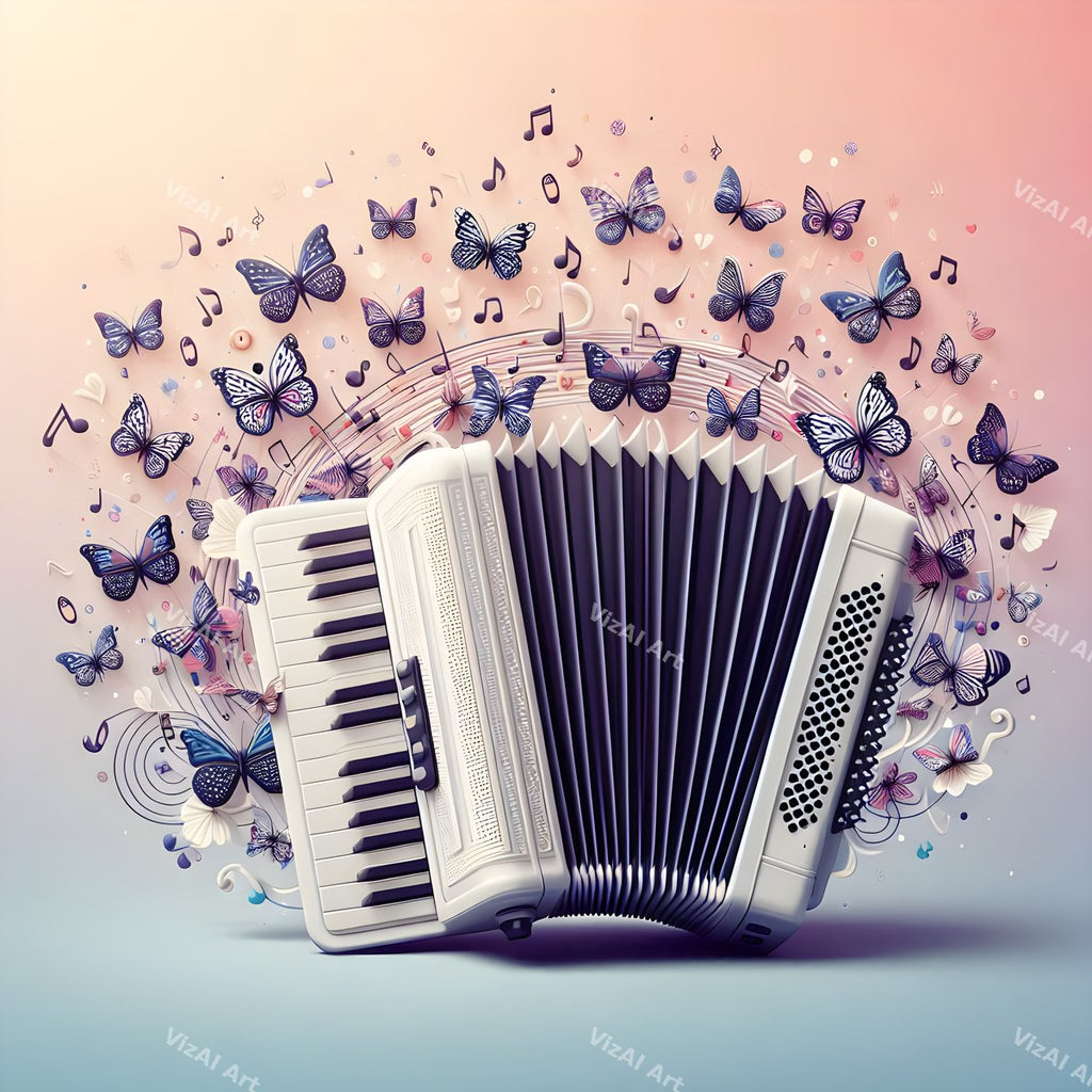 Jewel Tone & Butterfly Accordion Art — print 11