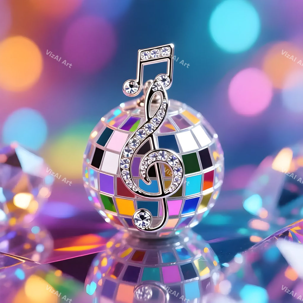 Hearts & Butterflies Disco Ball Art — print 12
