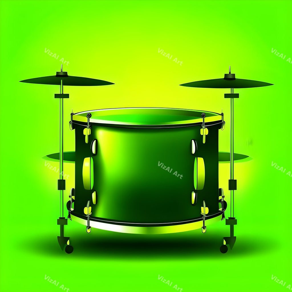 Red & Gold Spotlight Drum Art — print 3