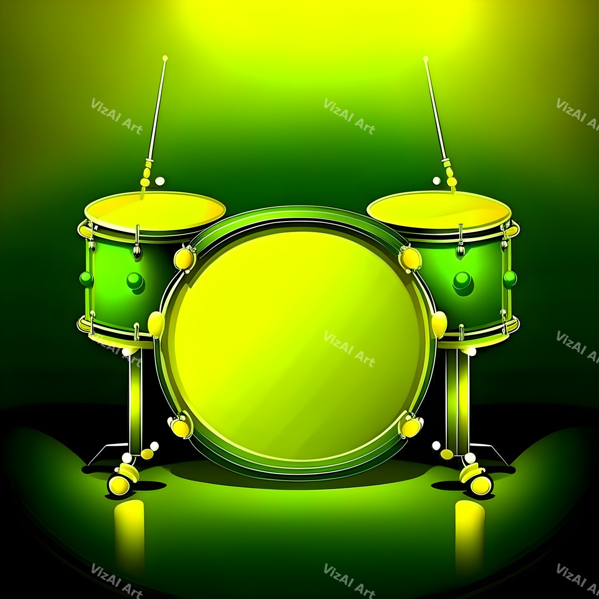 Red & Gold Spotlight Drum Art — print 7