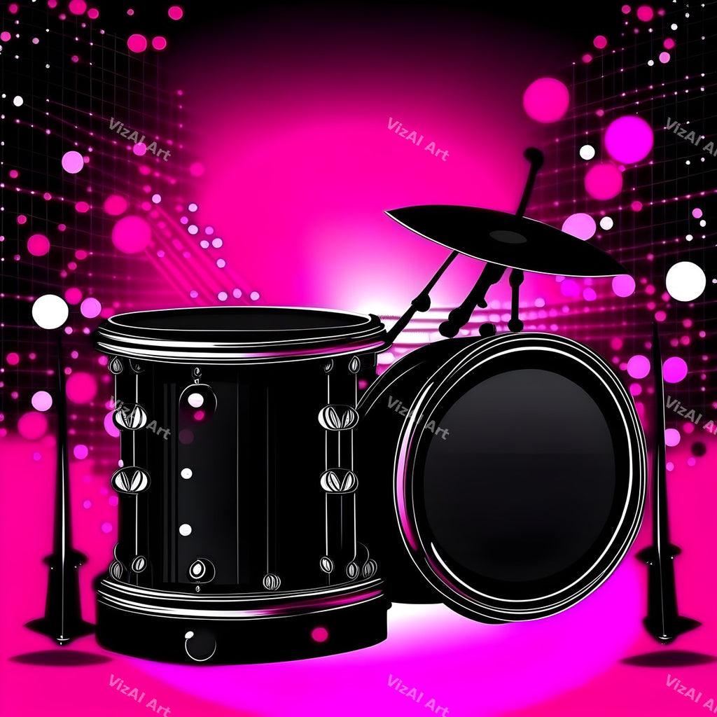 Red & Gold Spotlight Drum Art — print 11