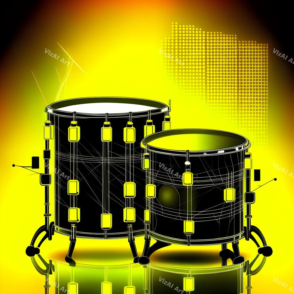 Red & Gold Spotlight Drum Art — print 12