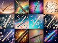 Flute, Recorder & Music Notes Art — 12 Printable Prints