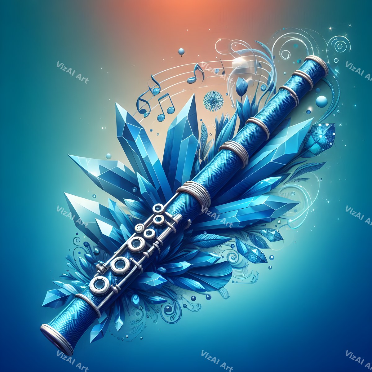 Jewel Tone Woodwind Art — print 1