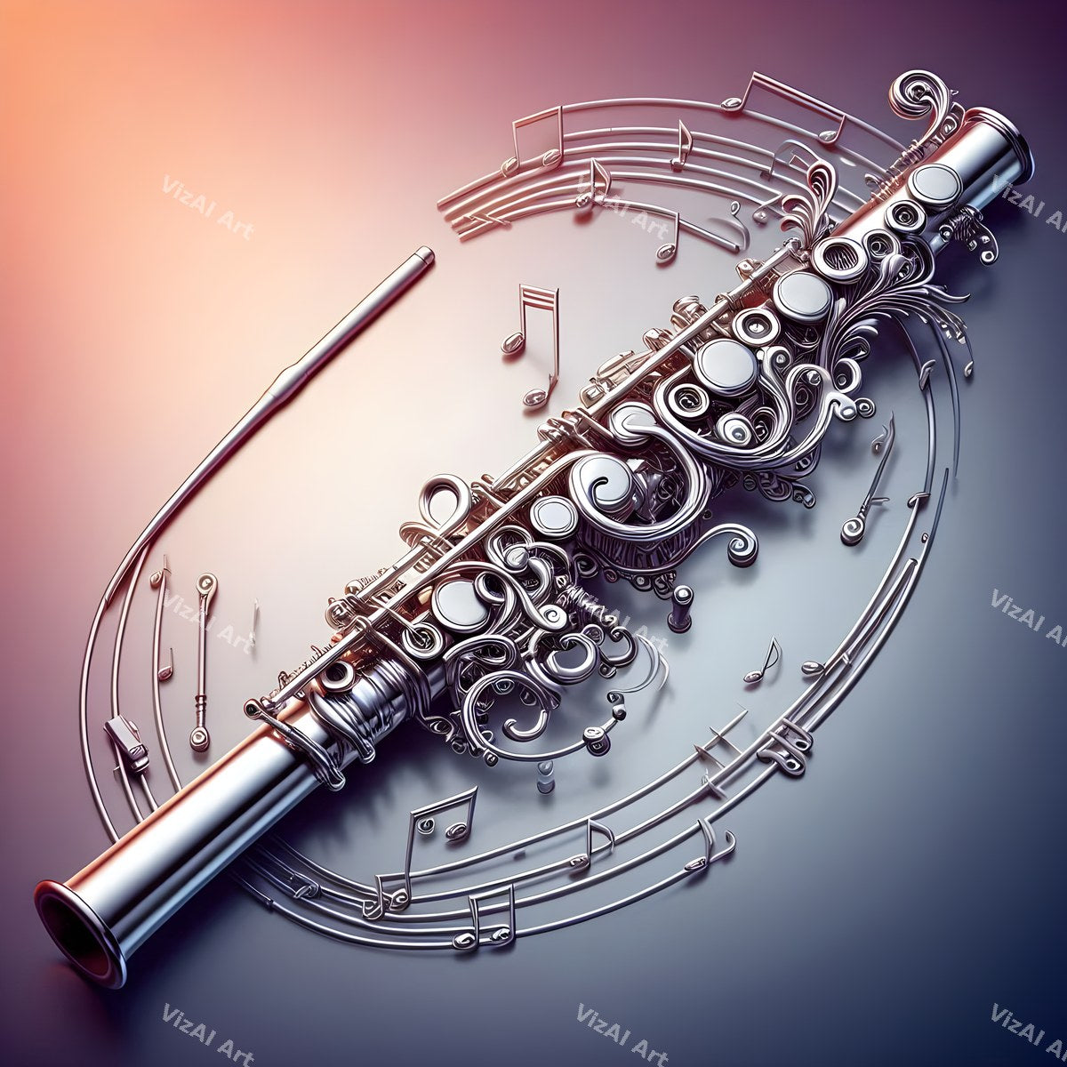 Jewel Tone Woodwind Art — print 5