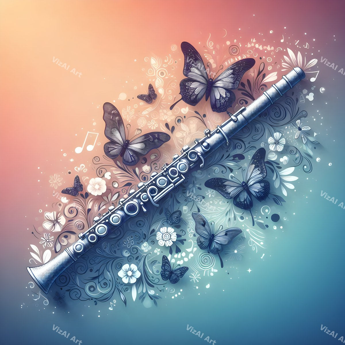 Jewel Tone Woodwind Art — print 11