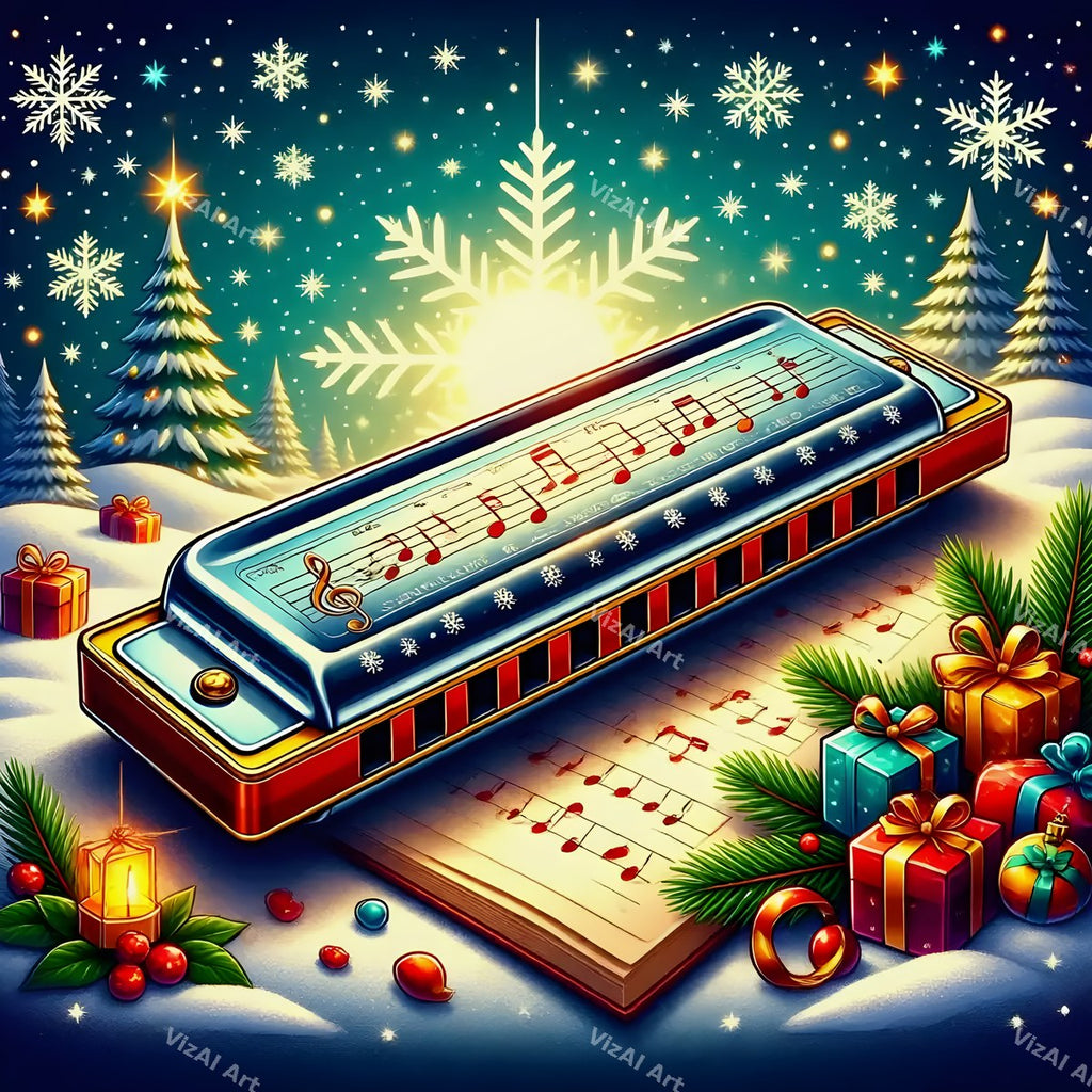 Christmas & New Year Music Art Mix — print 4