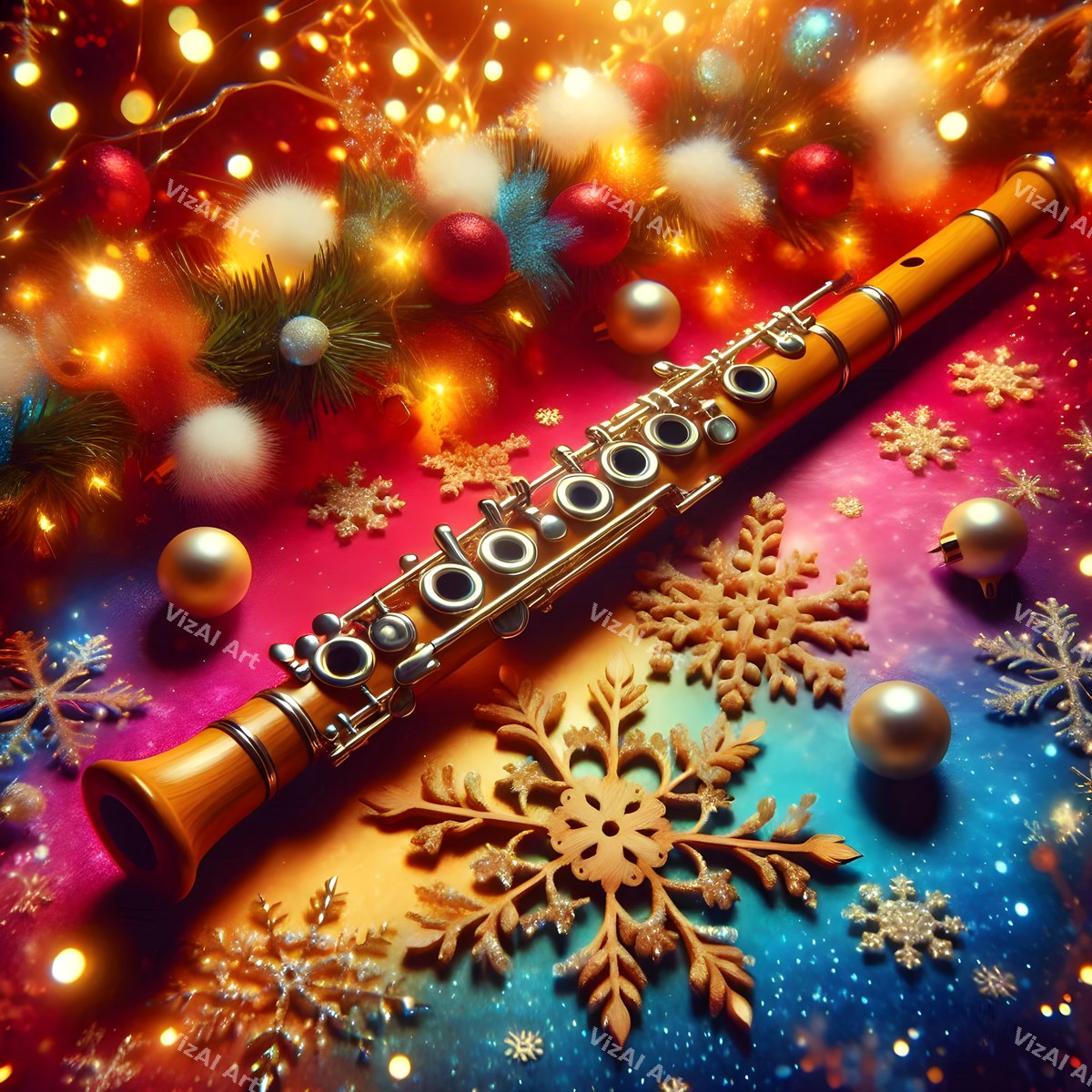 Christmas & New Year Music Art Mix — print 5
