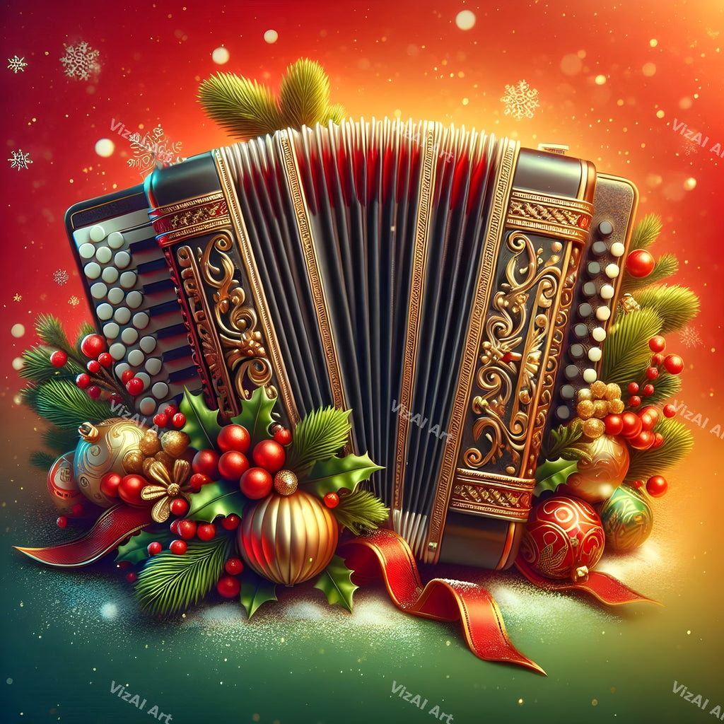 Christmas & New Year Music Art Mix — print 6