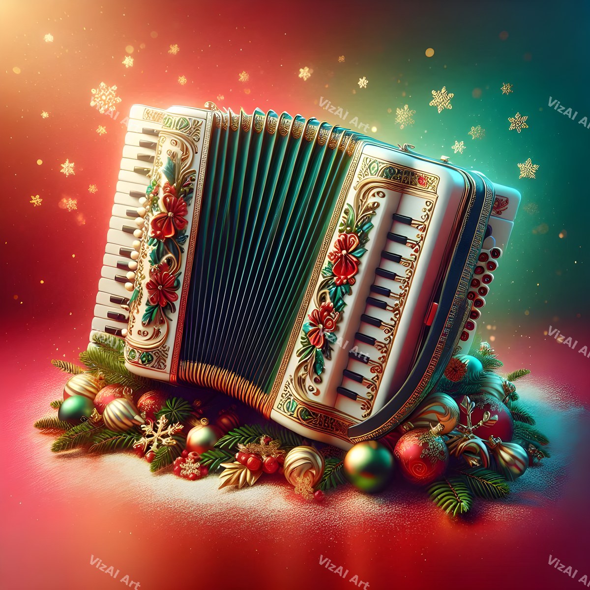 Christmas & New Year Music Art Mix — print 7
