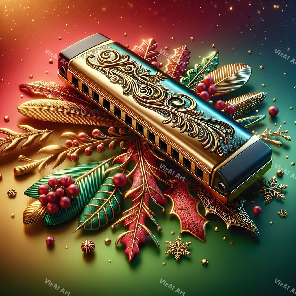Christmas & New Year Music Art Mix — print 9