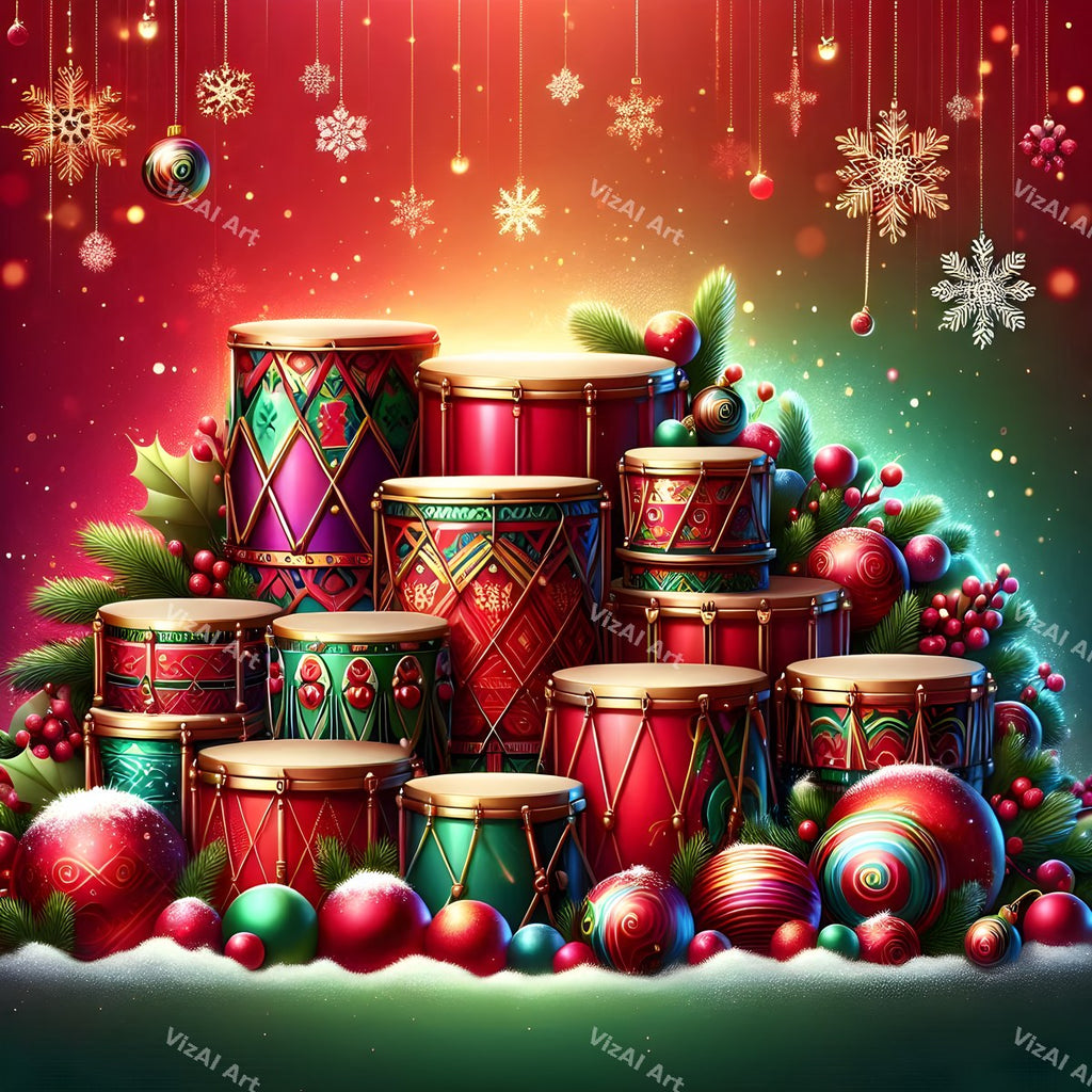Christmas & New Year Music Art Mix — print 11