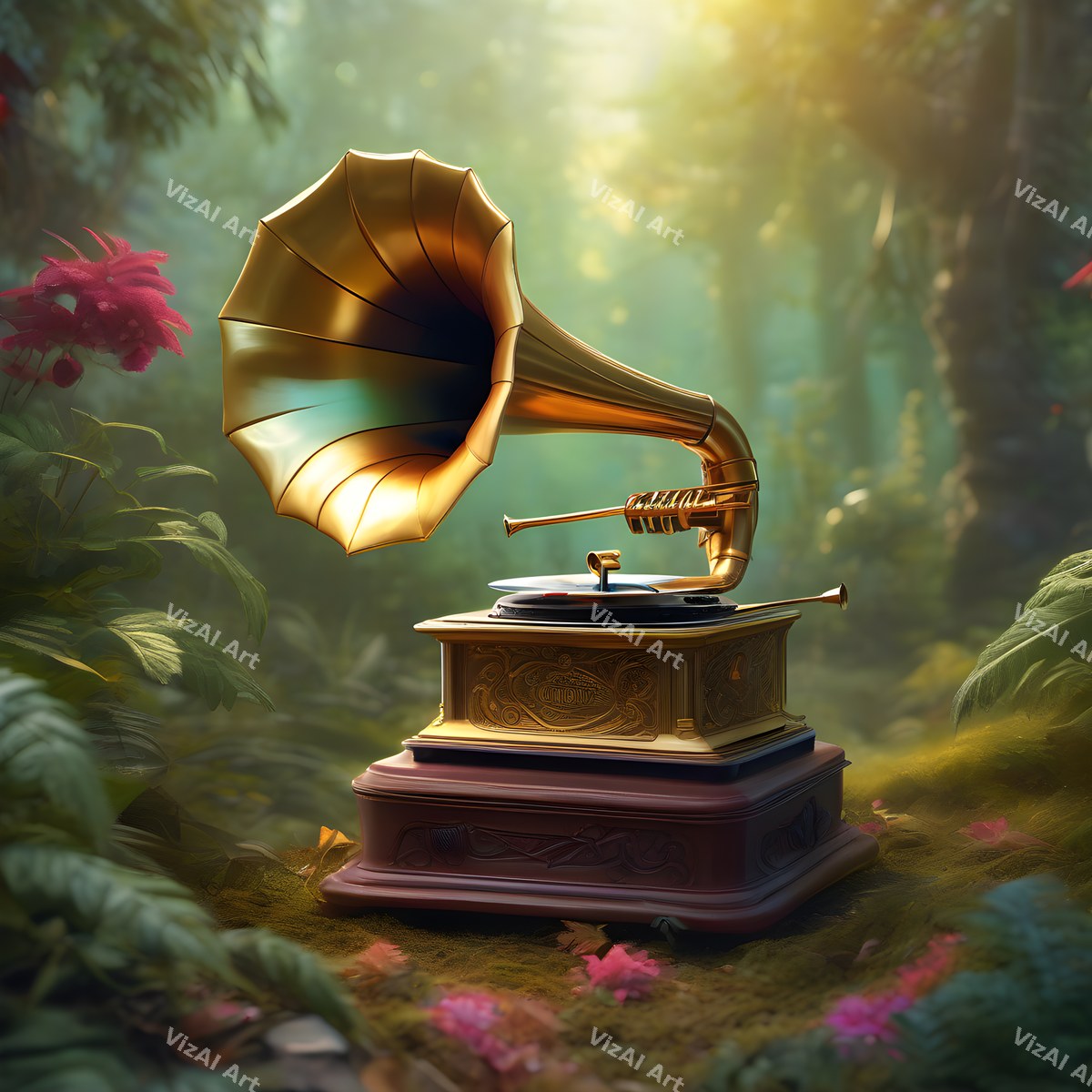 Vintage Gramophone Art — print 1