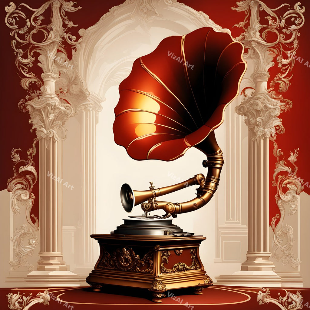Vintage Gramophone Art — print 5