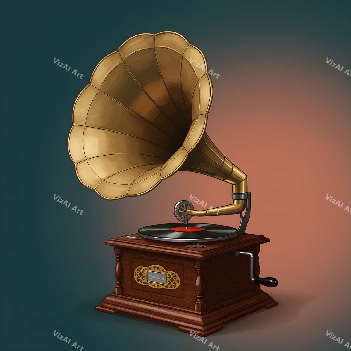 Vintage Gramophone Art — print 10