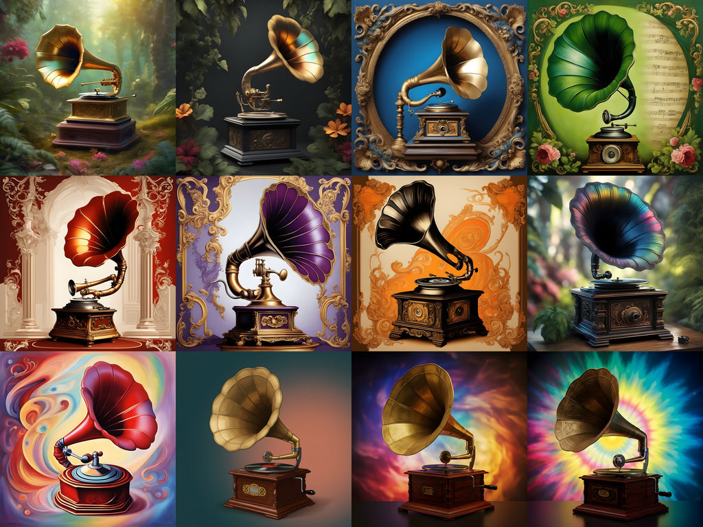 Vintage Gramophone Art — Choose Your Print