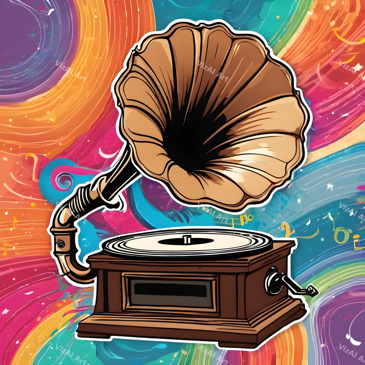 Gramophone Pop Art — print 1