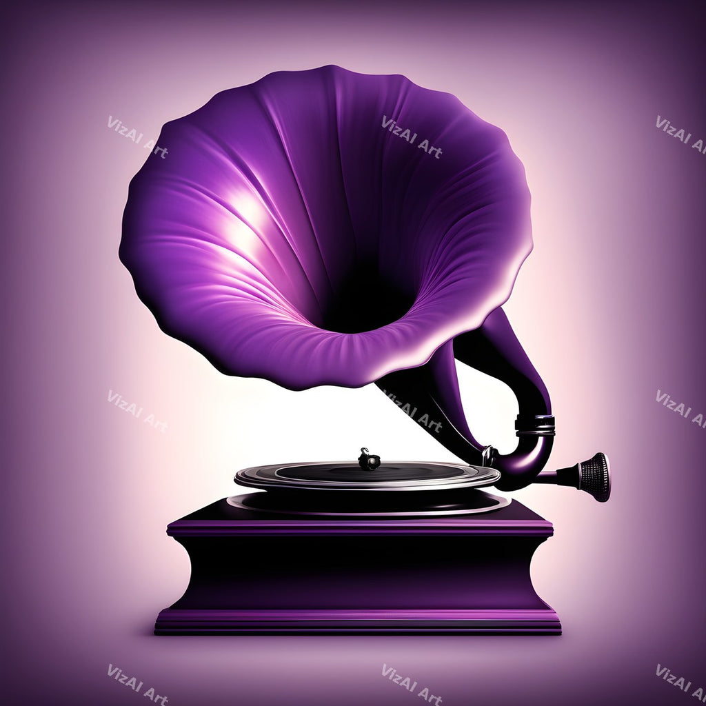 Jewel Tone Gramophone Art — print 11