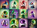 Jewel Tone Gramophone Art — 12 Printable Prints