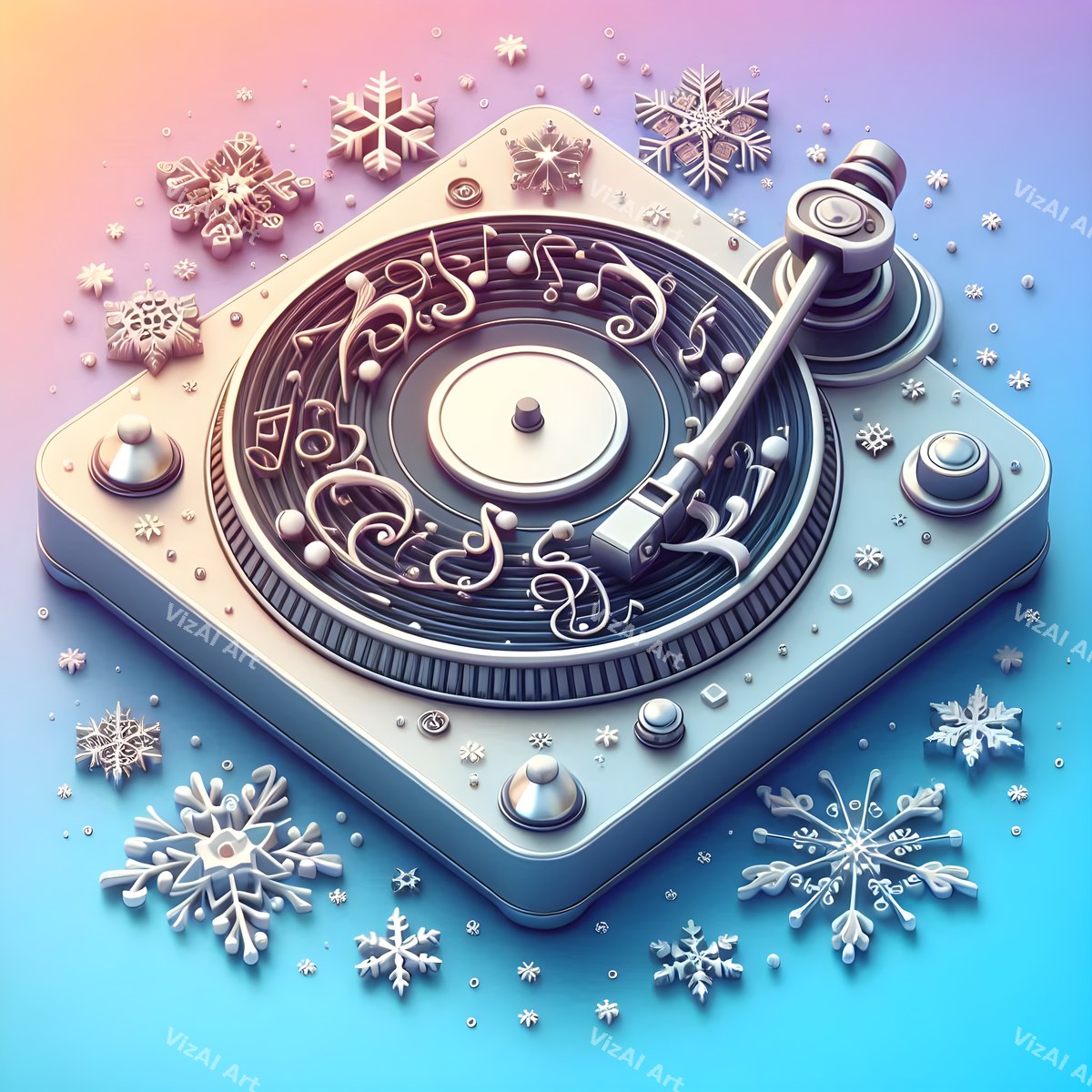 Crystal & Stained Glass Turntable Art — print 1