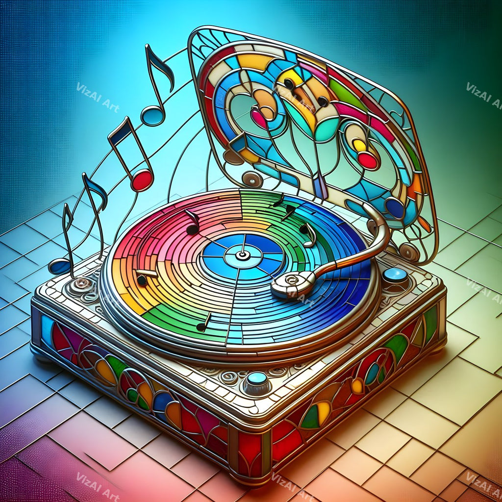 Crystal & Stained Glass Turntable Art — print 4
