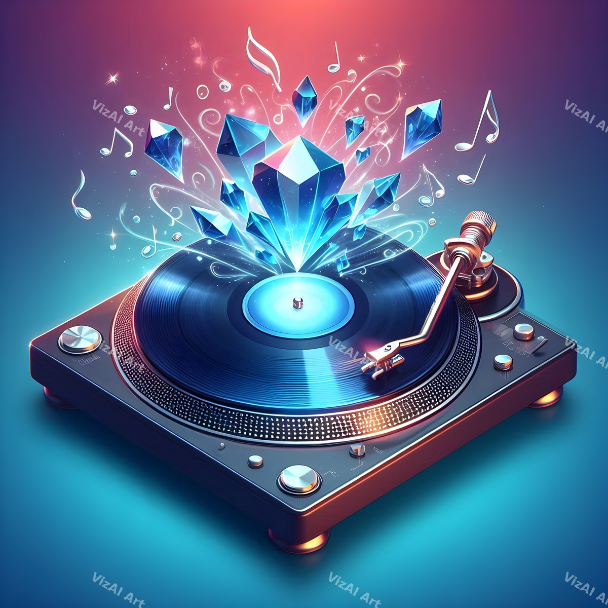 Crystal & Stained Glass Turntable Art — print 5