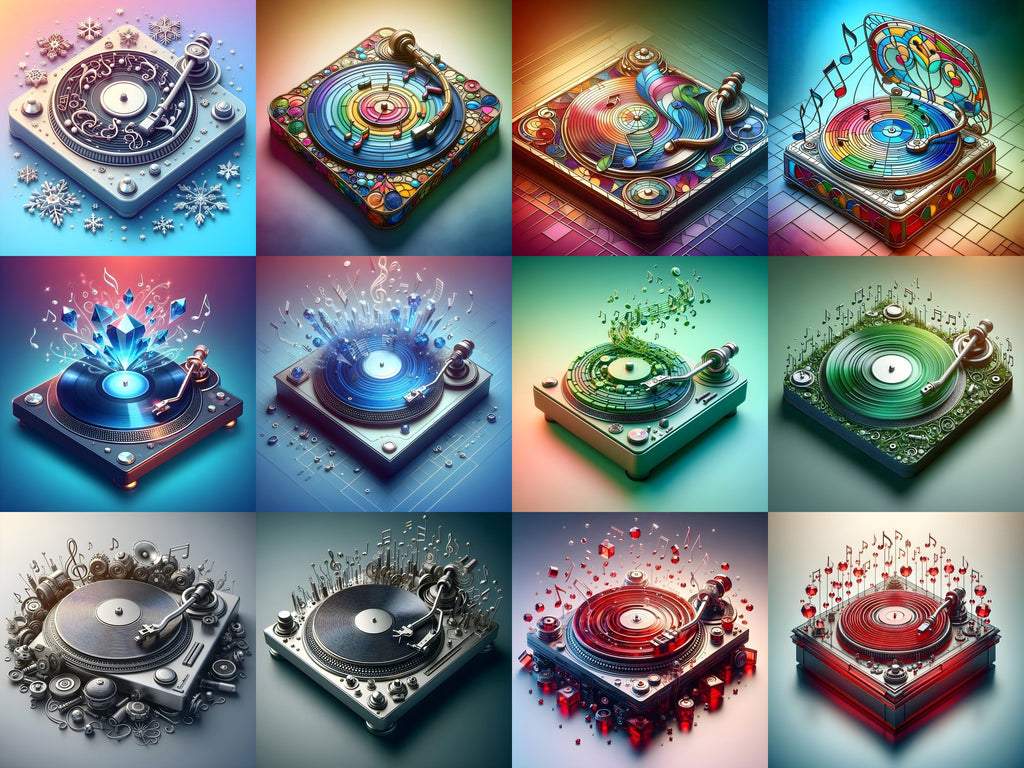 Crystal & Stained Glass Turntable Art — Choose Your Print